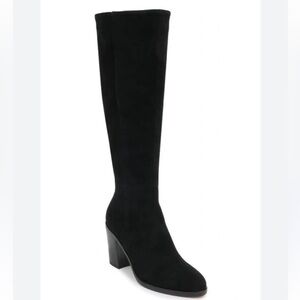 Splendid Patrick Suede Knee High Boots in Black Suede